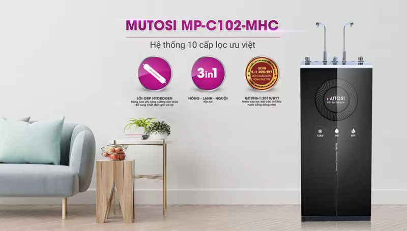 Máy lọc nước Nóng Lạnh Nguội 10 lõi MP-C102-MHC