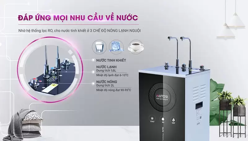 Máy lọc nước Nóng Lạnh Nguội 10 lõi MP-C102-MHC