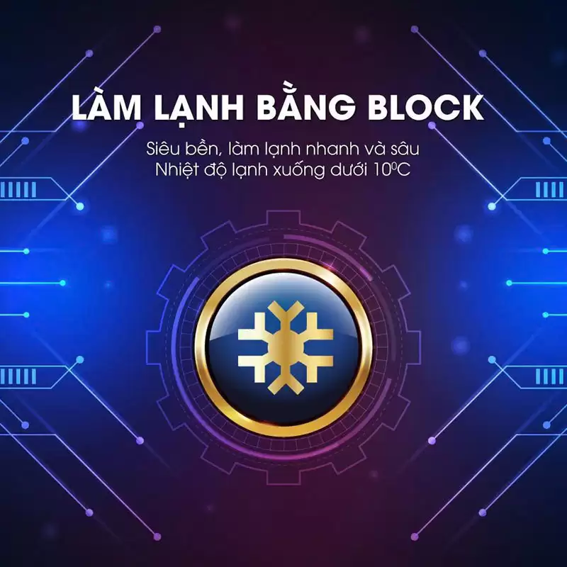 Máy lọc nước nóng lạnh nguội 8 lõi MP-350D-BK