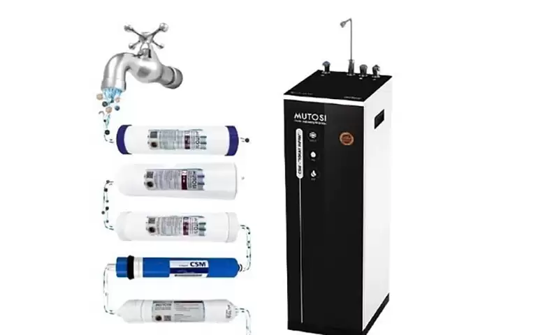 Máy lọc nước nóng lạnh nguội 8 lõi Mutosi Hydrogen MP-350D-BKQ
