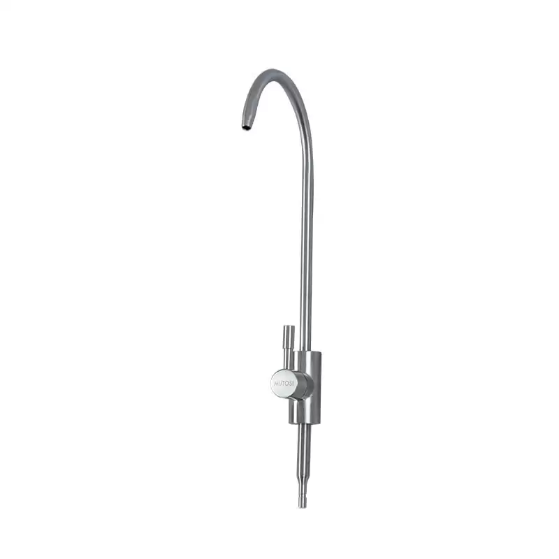 vòi inox xước máy lọc nước mutosi