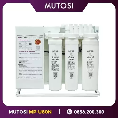Máy lọc nước để gầm lõi thay nhanh Mutosi MP-U60N