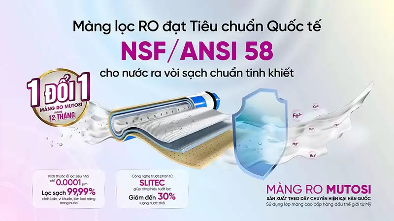 Máy lọc nước để gầm 10 lõi MP-U1368
