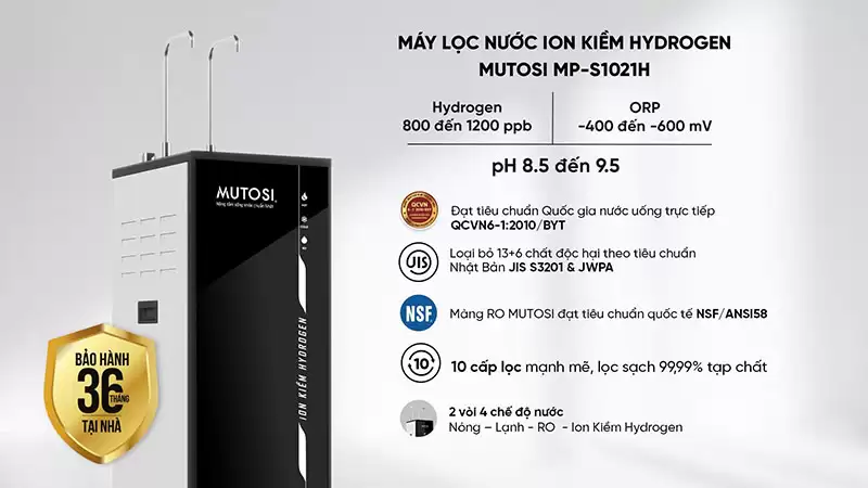Máy lọc nước Ion Kiềm Hydrogen MP-S1021H