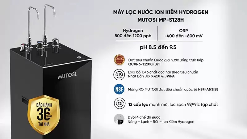 Máy lọc nước ion kiềm hydrogen MP-S128H