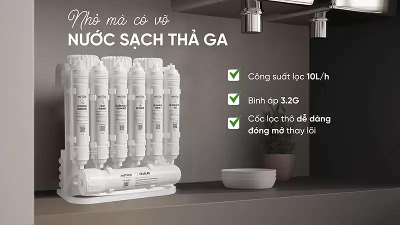 Máy lọc nước để gầm 10 lõi MP-U66