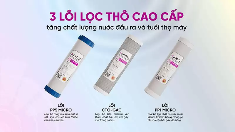 Máy lọc nước để gầm 10 lõi MP-U66