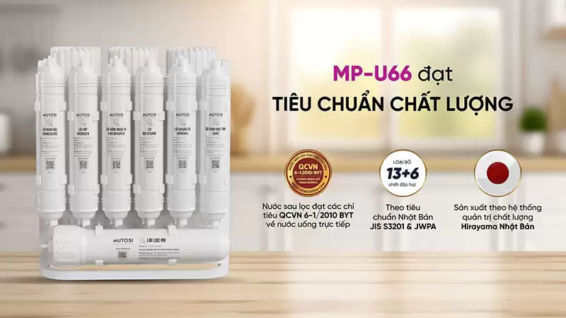 Máy lọc nước để gầm 10 lõi MP-U66